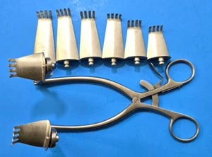 Retractor quirúrgico Codman Cloward 9" con 8 cuchillas 4 puntas accesorios - Imagen 1 de 8