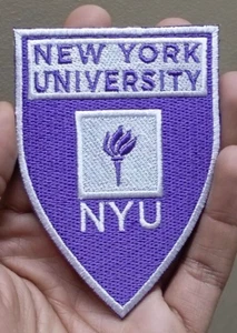 Toppa New York University logo ferro su toppa-cucito toppa ricamata 2,7" x 3,7" - Foto 1 di 6
