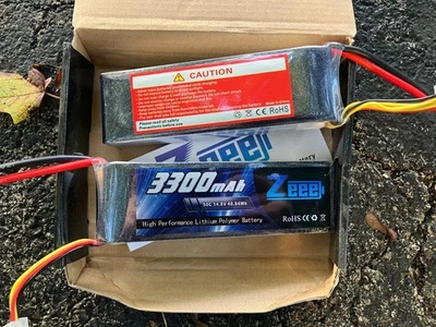 2x Zeee 14.8V 3300mAh 4S Lipo Battery 50C XT60 for RC Car Truck Boat Helicopter - Image 1 of 3