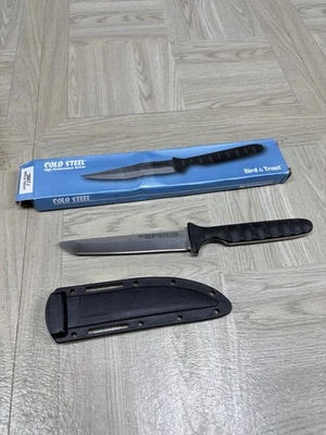 Faca fixa Cold Steel The Spike 4" preta G10 Griv-Ex cabo truta pássaro 20btj - Imagem 1 de 4