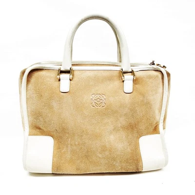 NO TARIFF LOEWE Hand Bag Beige Suede Leather 2886835 - Image 1 of 4