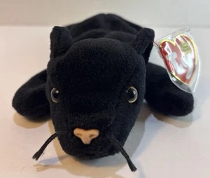 TY Beanie Babies VELLUTO la Pantera Nera 1995 - Foto 1 di 8