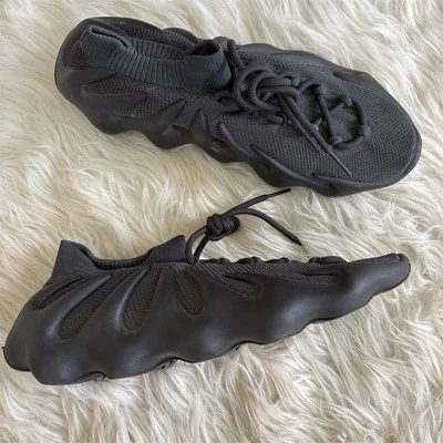 RARE adidas Yeezy 450 Dark Slate Men's Sneakers Size 12 Black Casual Shoes NEW - Image 1 of 4