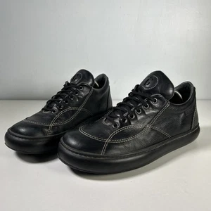 Camper Pelotas Men US 10 EU 43 Triple Black Leather Sneakers Retro Lace Up Shoes - Picture 1 of 12