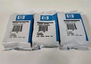 Genuine HP 75XL Tri-Color Ink Cartridges CB338W High Yield NIP No Box (Lot Of 3) - Picture 1 of 2