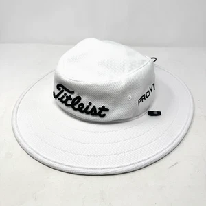 Sombrero para el sol Titleist Pro V1 Foot Joy FJ Tour blanco cubo de golf Assuie - Imagen 1 de 8