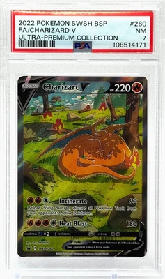 Pokemon Charizard V SWSH260 Promo PSA 7 Near Mint TCG - Image 1 of 2