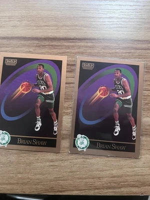 1990-91 Brian Shaw- SkyBox #23-Boston Celtics *2 CARDS* - Image 1 of 2