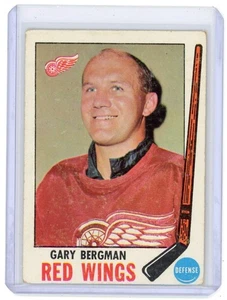 1969-70 TOPPS GARY BERGMAN #58 DETROIT RED WINGS VG VERY GOOD NO CREASES - Picture 1 of 2