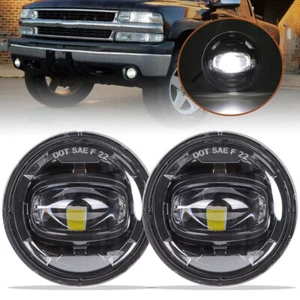 Pair Bumper LED Fog Lights for 2001 2002 2003 2004 2005 2006 Chevy Tahoe Z71 - Picture 1 of 6