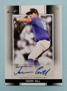 2019 Leaf Perfect Game Jovan Gill Auto Black #BA-JG3 Card /50 - Picture 1 of 2