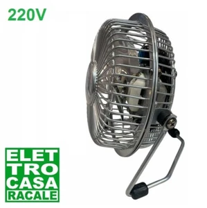 Mini Ventilatore Moderno a Corrente 220V con la spina da Tavolo Piccolo per Casa - Foto 1 di 5