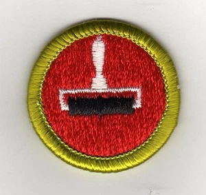 Retired - Printing Merit Badge, Type H, Clear Plastic Back (1982-1987), Mint! - Picture 1 of 1