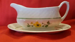 Enoch Wedgwood Tunstall England Jacqueline Gravy Boat and Underplate - Bild 1 von 6
