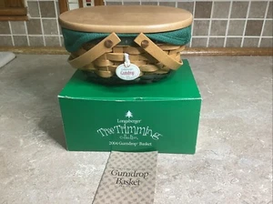 Longaberger 2004 Gumdrop Basket Combo Lid, Liner Protector & Tie On - New In Box - Picture 1 of 5