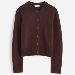 Madewell Cashmere Button-Front Cardigan Sweater Women's XS Brown - Picture 1 of 8