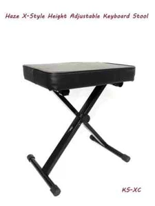 Haze XC Portable Piano Stool Height Adjustable Keyboard Seat X-Style Bench - Picture 1 of 7