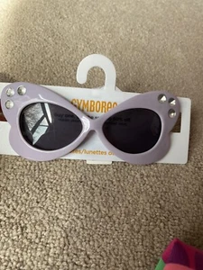 Gymboree Girl's Butterfly Blossoms Purple Sunglasses Size 4 And Up Years Lilac - Picture 1 of 2