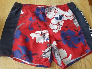 Guy Harvey Men's Size L Backchannel Volley Shorts Swim Trunks Hibiscus Print - Picture 1 of 7