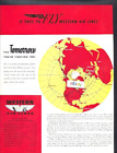 WESTERN AIR LINES 1943 FOR TOMORROW WHAT YOUR FIGHTING FOR NORTH POLE WW-2 AD