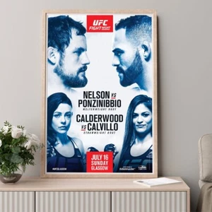 Póster UFC Fight Night Nelson vs Ponzinibbio decoración de pared arte impresión póster de lienzo - Imagen 1 de 5
