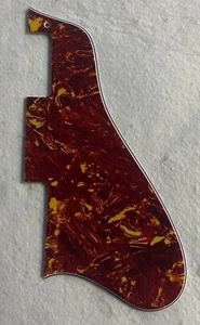 Fits Gibson ES-335 Long Guitar Pickguard Scratch Plate,4 Ply Red Tortoise - Picture 1 of 6
