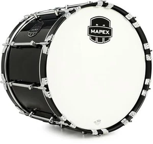 Mapex Quantum Mark II Marching Bass Drum - 14-inch x 20-inch, Gloss Black - Picture 1 of 9