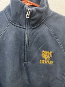 Jansport Vintage University of Northern Colorado College Merch 1/4 Zip Up Navy M