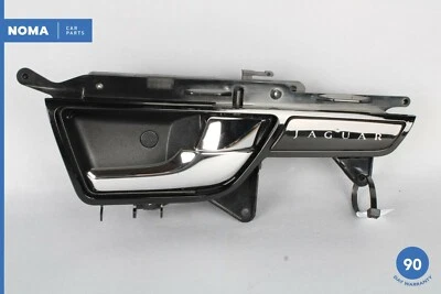 Manija de puerta interior trasera derecha del lado del pasajero 10-13 Jaguar XJ XJL X351 FABRICANTE DE EQUIPOS ORIGINALES Foto 1 de 4