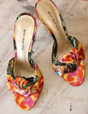 Zapatos florales tropicales Ann Marino ~ para mujer talla 8M Foto 1 de 4