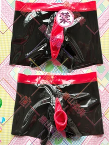 Látex bóxer codpiece oculto dos vainas ropa interior látex 0,4 mm - Imagen 1 de 3