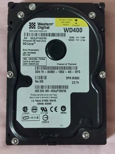 Western Digital Caviar WD400BB-75FRA0 Internal 40-pin IDE ATA-100 HDD 40GB 3,5” - Afbeelding 1 van 24