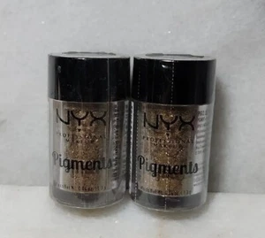 Lot Of 2-NYX Pigments Eyeshadow Powder #PIG13 OLD HOLLYWOOD. - Picture 1 of 3