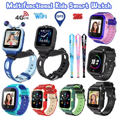 4G Smartwatchs Kinder Telefon Uhr mit GPS WiFi Videoanruf SOS für Jungen Mädchen - Bild 1 von 4