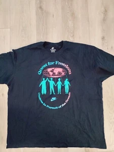 Nike Sportswear Quest For Freedom Men T-Shirt Loose Fit Black Size 2XL - Picture 1 of 4