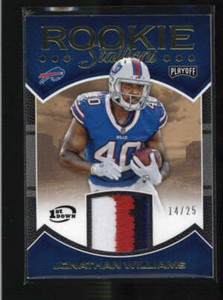 JONATHAN WILLIAMS 2016 PLAYOFF ROOKIE STALLIONS 4-CLR PATCH /25 AH1680