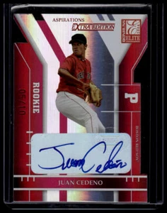 2004 Donruss Elite Extra Edition Juan Cedeno Signature Aspirations 5/10 - Picture 1 of 2