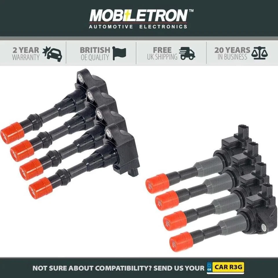 8 Pack of Mobiletron Ignition Coils - 4 x CH-26 & 4 x CH-27 - Image 1 of 1