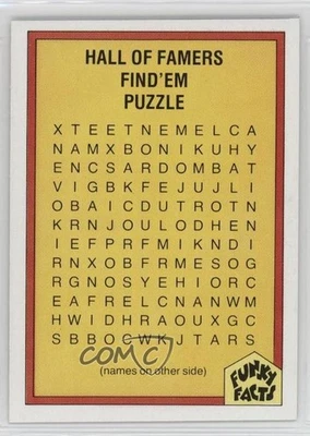 1976 Funky Facts Weird World of Baseball Hall of Fame Find'em Puzzle #8 - Image 1 of 2
