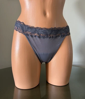 Tanga gris La Perla BALLADE NUEVO CON ETIQUETAS talla 2/S Foto 1 de 2