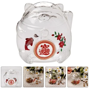 Piggy Bank Money Saving Box Clear Jar Child for Kids Coin - Imagen 1 de 12