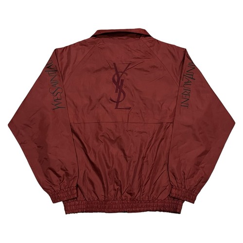 SAINT LAURENT (YSL) Giacca Vintage Yves Saint Laurent Pour Homme Spellout Grande Logo Ricamo