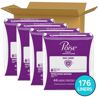 Forros largos Poise Fresh Protection Daily absorción muy ligera 176 unidades Foto 1 de 3
