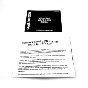 Instruction Booklet Nintendo Game Boy Pocket Mode d'Emploi - Picture 1 of 1