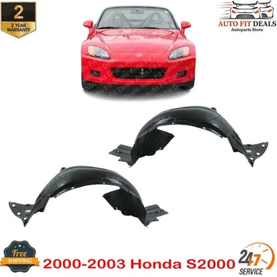 Protector contra salpicaduras delantero forro de guardabarros lado izquierdo y derecho para Honda S2000 2000-2003 Foto 1 de 4