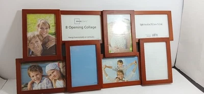 Marco de fotos collage galería lineal Mainstays 4x6 8 aperturas marrón Foto 1 de 3