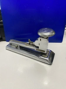 Vintage Ace Fastener Co., Pilot Stapler Model 402 Chrome -WORKING - Picture 1 of 5