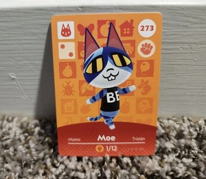 Moe #273 Animal Crossing Amiibo Card English NA Authentic Series 3 - Picture 1 of 2