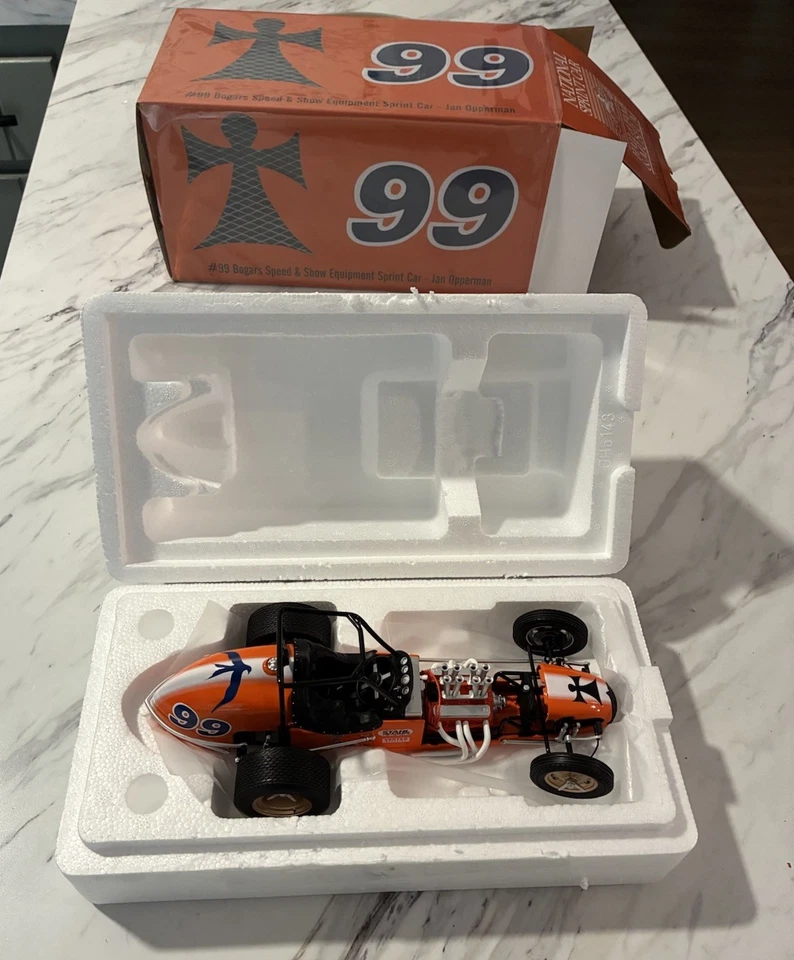 Jan Opperman 1:18 Bogars Speed Hall Of Fame Sprint Car Diecast - Image 1 of 4