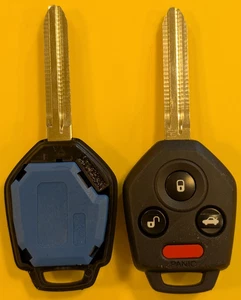 NEW OEM Subaru CWTB1G077 Standard Blade H Chip BLUE POD Remote Head Key Fob - Picture 1 of 5